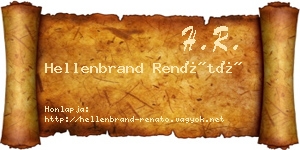 Hellenbrand Renátó névjegykártya