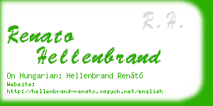 renato hellenbrand business card