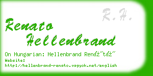 renato hellenbrand business card